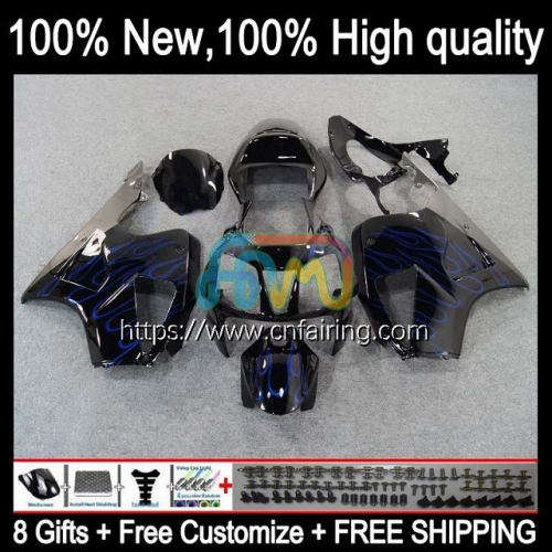 Body Kit For HONDA VTR1000 RC51 Blue Flames SP1 SP2 VTR-1000 00 01 02 03 04 05 06 RTV1000 VTR 1000 2000 2001 2002 2003 2004 2005 2006 Fairing 82HM.26