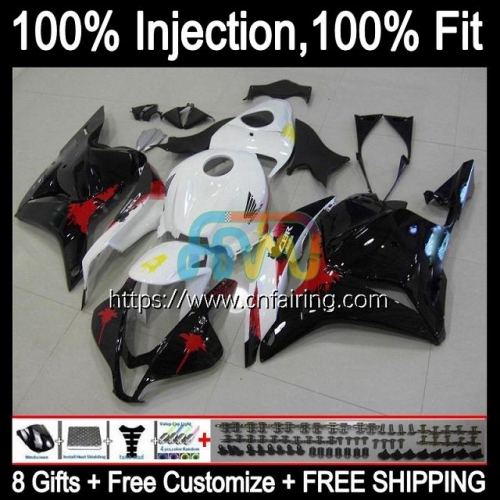 Injection Bodys For HONDA CBR600RR White black CBR 600RR 600CC 600F5 CBR 600 RR CC F5 09 10 11 12 CBR600 RR 2009 2010 2011 2012 OEM Fairings 84HM.53