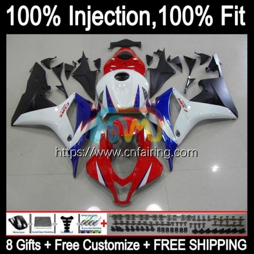 Injection Mold OEM For HONDA CBR 600 RR Red blue hot CC CBR 600RR 600F5 600CC 2007 2008 Body CBR600 RR F5 CBR600RR CBR600F5 07 08 ABS Fairing 83HM.126