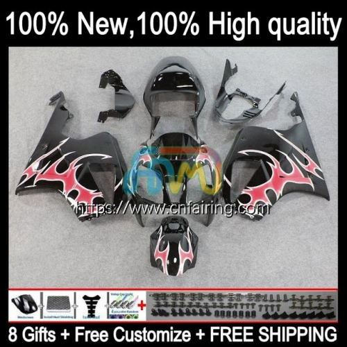 Body Kit For HONDA VTR1000 RC51 SP1 SP2 VTR-1000 00 01 02 03 04 05 06 RTV1000 VTR 1000 2000 2001 2002 2003 2004 2005 2006 Red Flames Fairing 82HM.42