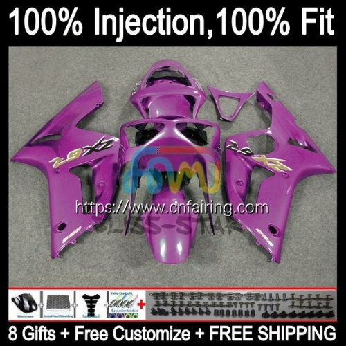 Injection mold Bodys For KAWASAKI ALL Purple NINJA ZX636 ZX 6R 600 CC 6 R ZX600 2003 2004 ZX-6R ZX-636 ZX 636 600CC ZX6R 03 04 OEM Fairing 86HM.65