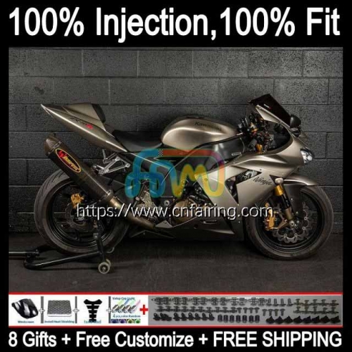 Injection mold OEM For KAWASAKI NINJA ZX 6R 600 CC 6 R ZX600 ZX-636 2005 2006 Bodys ZX 636 600CC ZX-6R ZX636 Champagne ZX6R 05 06 Fairings 87HM.76