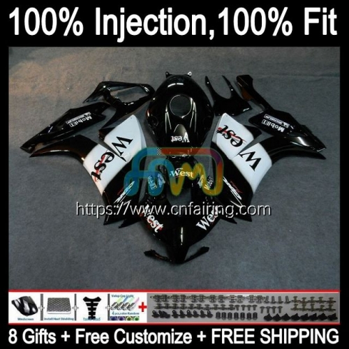 Body Injection For HONDA CBR 1000RR Black West 1000CC 1000 RR CC R 2012 2013 2014 2015 2016 CBR1000RR CBR1000 RR 12 13 14 15 16 OEM Fairing 85HM.65