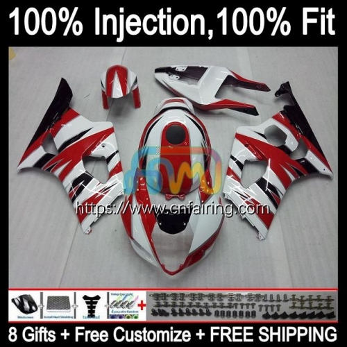 Injection mold Bodys For KAWASAKI NINJA ZX636 ZX Factory Red 6R 600 CC 6 R ZX600 2003 2004 ZX-6R ZX-636 ZX 636 600CC ZX6R 03 04 OEM Fairing 86HM.39