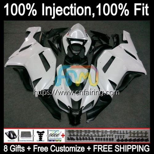 OEM Injection For KAWASAKI NINJA ZX 636 600CC ZX-636 ZX636 08 Body ZX 6R 600 CC 6 R ZX6R 07 08 ZX600 Pearl White ZX-6R 2007 2008 Fairing Kit 88HM.62