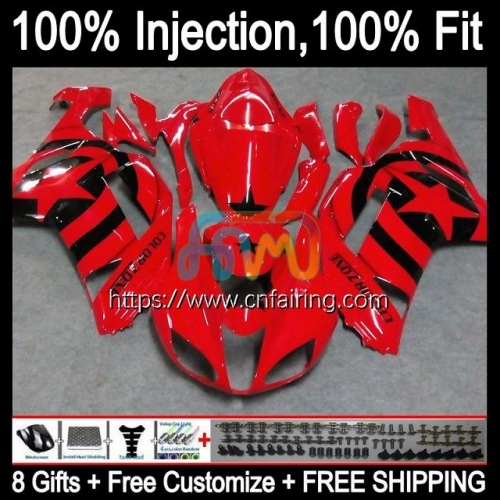 OEM Injection For KAWASAKI NINJA ZX 636 600CC ZX-636 ZX636 08 Body ZX 6R 600 CC 6 R ZX6R 07 08 ZX600 ZX-6R 2007 2008 Fairing Kit Factory Red 88HM.60