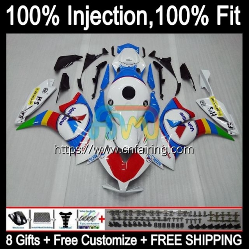 Injection White blue Bodys For HONDA CBR 1000RR 1000CC 1000 RR CC CBR1000RR 12 13 14 15 16 CBR1000 RR 2012 2013 2014 2015 2016 OEM Fairings 85HM.24