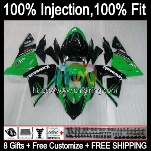 OEM Injection Mold For KAWASAKI NINJA ZX1000 C ZX 10R 10 R 1000CC 1000 CC Body Factory Green ZX-10R ZX10R 04 05 ZX1000C 2004 2005 Fairings Kit 89HM.38