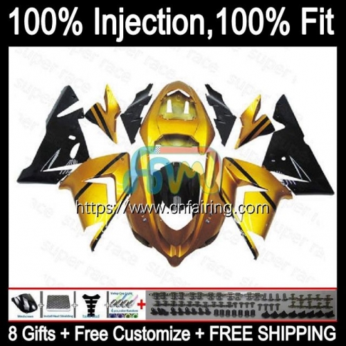 OEM Injection Mold For KAWASAKI NINJA ZX1000 C ZX 10R 10 R 1000CC 1000 CC Body ZX-10R ZX10R 04 05 Golden Black ZX1000C 2004 2005 Fairings Kit 89HM.23