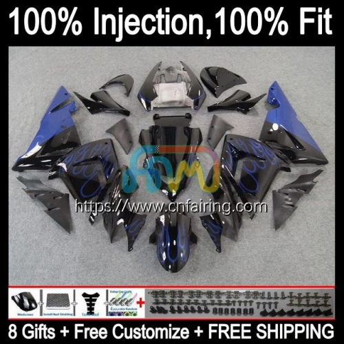 OEM Injection Mold For KAWASAKI Blue Flames NINJA ZX1000 C ZX 10R 10 R 1000CC 1000 CC Body ZX-10R ZX10R 04 05 ZX1000C 2004 2005 Fairings Kit 89HM.7