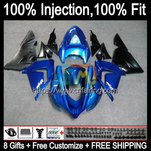 OEM Injection Mold For KAWASAKI NINJA ZX1000 C ZX 10R 10 R 1000CC 1000 CC Body ZX-10R ZX10R 04 05 ZX1000C 2004 2005 Fairings Kit Blue black 89HM.37