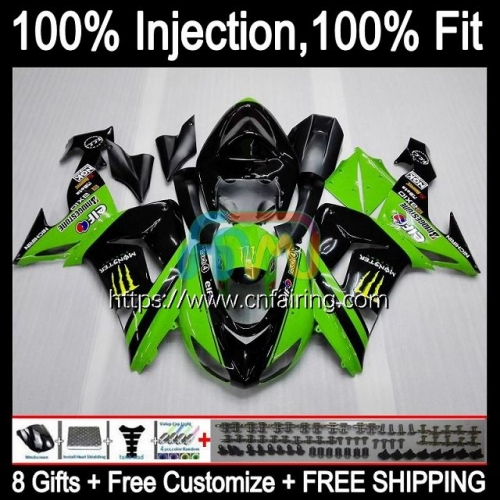 OEM Injection Mold For KAWASAKI NINJA ZX 10R 10 Stock Green R 1000CC 1000 CC 2006 2007 Body ZX1000C ZX-10R ZX1000 C ZX10R 06 07 Full Fairing 90HM.51