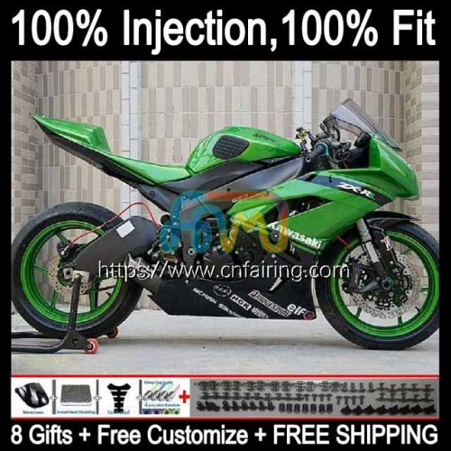 OEM Injection For KAWASAKI NINJA Stock Green ZX-6R ZX 636 600CC 6R 600 CC 6 R ZX-636 ZX6R 09 10 11 12 ZX600 ZX636 2009 2010 2011 2012 Fairing 91HM.34