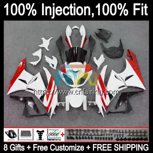 Injection For KAWASAKI NINJA ZX-6R ZX636 ZX 636 6R 6 R ZX-636 ZX6R 13 14 15 16 17 18 ZX600 2013 2014 2015 2016 2017 2018 White red Fairing 92HM.21