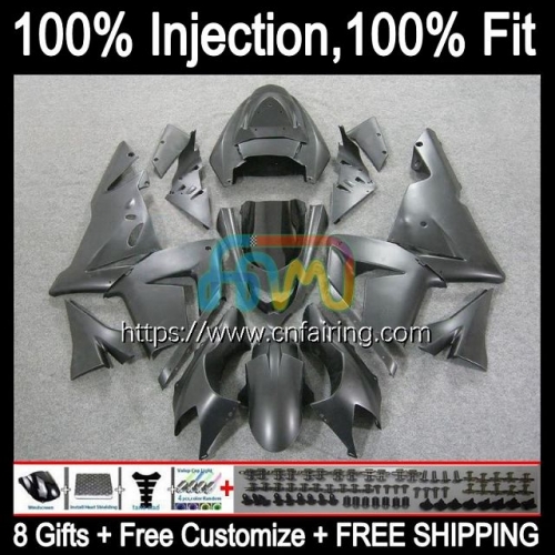 Injection Mold OEM For KAWASAKI NINJA ZX1000C ZX1000 C ZX-10R 2004 2005 Bodys Matte Black ZX 10R 10 R 1000CC 1000 CC ZX10R 04 05 ABS Fairing 89HM.71