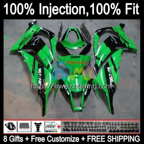 Injection Body For KAWASAKI Green black NINJA ZX 10R 10 R 1000CC 1000 CC ZX-10R ZX10R 11 12 13 14 15 ZX1000C 2011 2012 2013 2014 2015 Fairing 94HM.49