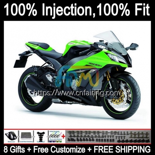 Injection Body For KAWASAKI NINJA ZX 10R 10 R 1000CC 1000 CC ZX-10R ZX10R 11 12 13 14 15 ZX1000C Green black 2011 2012 2013 2014 2015 Fairing 94HM.4