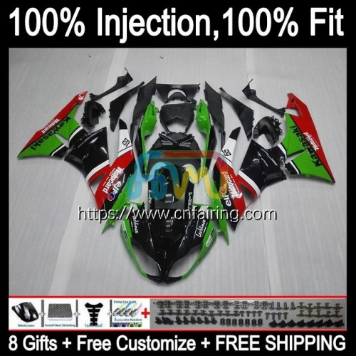 OEM Injection Kit For KAWASAKI NINJA ZX-6R ZX600 ZX636 ZX 636 600CC 2019 2020 2021 ZX-636 ZX 6R 600 CC 6 R ZX6R 19 20 21 Green red Fairing 96HM.60