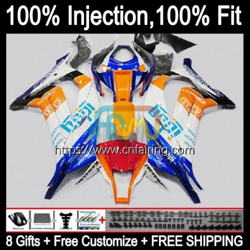 Injection Body For KAWASAKI NINJA ZX 10R 10 R 1000CC 1000 CC ZX-10R ZX10R 11 12 13 14 15 Blue Orange ZX1000C 2011 2012 2013 2014 2015 Fairing 94HM.36