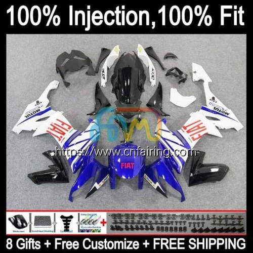 Injection Mold For KAWASAKI NINJA ZX-10R ZX1000 C ZX 10R 10 R 1000CC 1000 CC ZX10R 08 09 10 ZX1000C Blue FIAT hot 2008 2009 2010 OEM Fairings 93HM.11