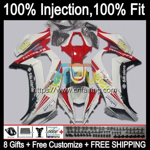 Injection Body For KAWASAKI NINJA ZX 10R 10 R White red 1000CC 1000 CC ZX-10R ZX10R 11 12 13 14 15 ZX1000C 2011 2012 2013 2014 2015 Fairing 94HM.34