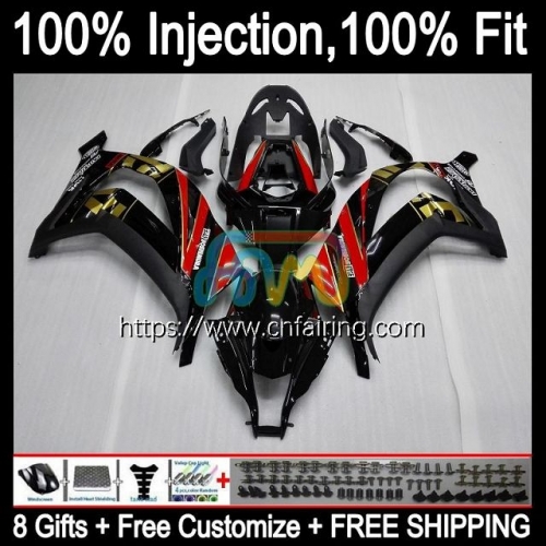 Injection Body For KAWASAKI NINJA ZX 10R 10 R 1000CC 1000 CC Black gold ZX-10R ZX10R 11 12 13 14 15 ZX1000C 2011 2012 2013 2014 2015 Fairing 94HM.52