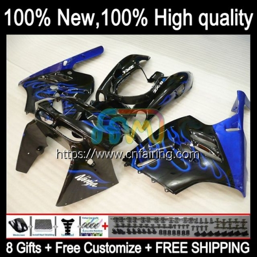 Bodys Kit For KAWASAKI NINJA ZX-9R ZX 9 R 900 CC Bodywork ZX-900 ZX 9R 900CC ZX9R 94 95 96 97 ZX900 Blue Flames 1994 1995 1996 1997 Fairings 98HM.3