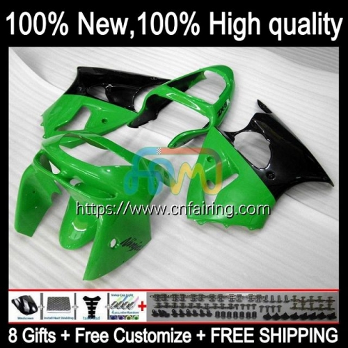 Body Kit For KAWASAKI NINJA ZX 6R 6 R ZX-636 ZX 636 600CC 600 CC Bodywork ZX-6R ZX600 ZX6R 98 99 ZX600C Green black ZX636 1998 1999 Fairings 97HM.9