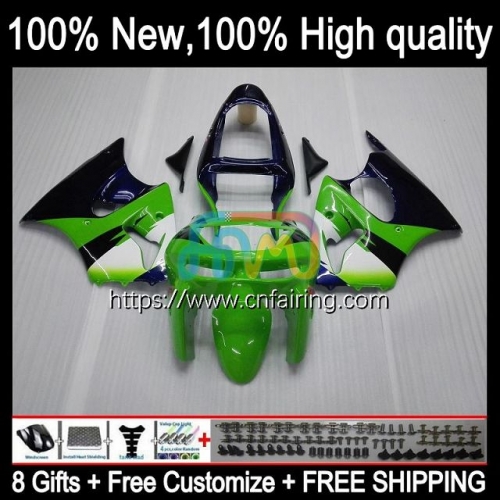 Bodys Kit For KAWASAKI NINJA ZX 636 600CC 600 CC ZX 6R 6 R 1998 1999 Bodywork Blue green ZX-6R ZX-636 ZX600C ZX636 ZX600 ZX6R 98 99 Fairing 97HM.55