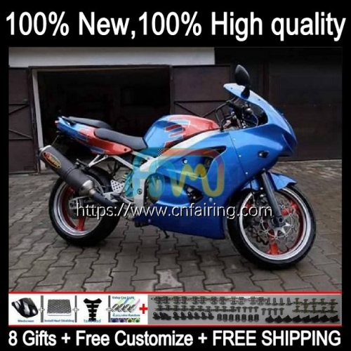 Bodys Kit For KAWASAKI NINJA ZX 636 600CC 600 CC ZX 6R 6 R 1998 1999 Bodywork ZX-6R ZX-636 ZX600C ZX636 Metallic Blue ZX600 ZX6R 98 99 Fairing 97HM.67