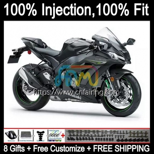 Injection For KAWASAKI NINJA ZX 1000 CC 1000CC 10R 10 Matte Black R 2016 2017 2018 2019 2020 ZX-10R ZX1000C ZX10R 16 17 18 19 20 OEM Fairing 95HM.97