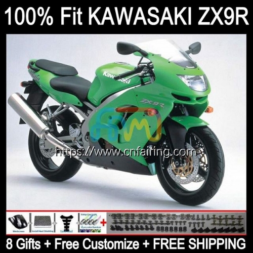 OEM Injection Mold For KAWASAKI NINJA ZX-9R ZX 9 R 900 CC 1998 1999 Light green Bodywork ZX 9R 900CC Body ZX900 C ZX-900 ZX9R 98 99 Fairing 101HM.54