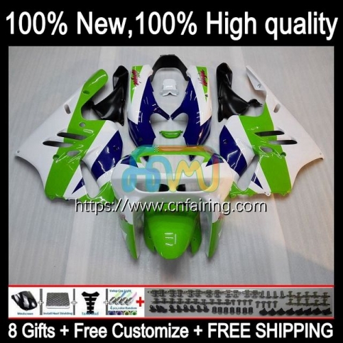 Body Kit For KAWASAKI NINJA ZX900 ZX-9R ZX 9 R White green 900 CC 1994 1995 1996 1997 Bodyworks ZX-900 ZX 9R 900CC ZX9R 94 95 96 97 Fairing 98HM.47