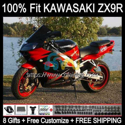 OEM Injection Mold For KAWASAKI NINJA ZX-9R ZX 9 R 900 CC 1998 1999 Bodywork ZX 9R 900CC Body ZX900 C ZX-900 ZX9R 98 99 Factory Red Fairing 101HM.59