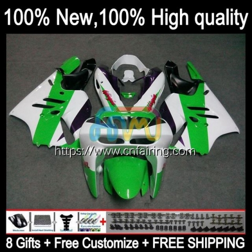 Bodys Kit For KAWASAKI NINJA ZX-9R ZX 9 R 900 CC Bodywork White green ZX-900 ZX 9R 900CC ZX9R 94 95 96 97 ZX900 1994 1995 1996 1997 Fairings 98HM.40