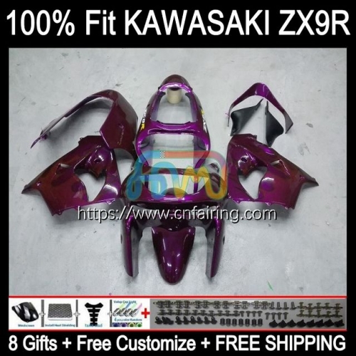 OEM Injection Mold For KAWASAKI NINJA ZX-9R New Purple ZX 9 R 900 CC 1998 1999 Bodywork ZX 9R 900CC Body ZX900 C ZX-900 ZX9R 98 99 Fairing 101HM.52