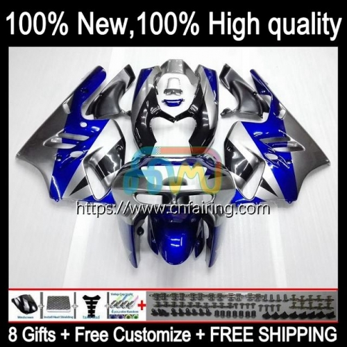 Body Kit For KAWASAKI NINJA ZX900 ZX-9R ZX 9 R 900 CC 1994 1995 1996 1997 Bodyworks Silver blue ZX-900 ZX 9R 900CC ZX9R 94 95 96 97 Fairing 98HM.45