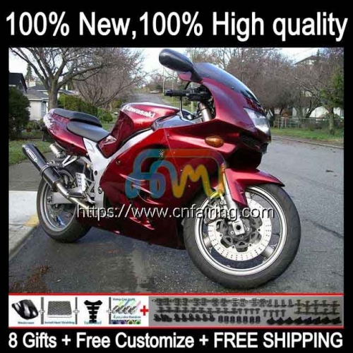 Body Kit For KAWASAKI NINJA ZX900 ZX-9R ZX 9 R 900 CC 1994 1995 1996 1997 Bodyworks ZX-900 ZX 9R 900CC Wine red hot ZX9R 94 95 96 97 Fairing 98HM.82