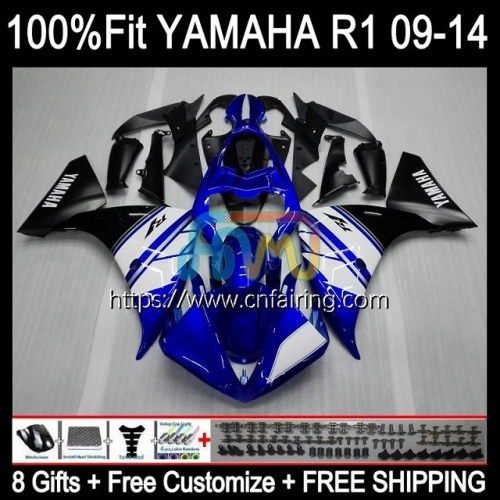 Injection Mold For YAMAHA YZF R1 1000CC 13-14 YZF-1000 YZF R 1 1000 CC Body YZFR1 Factory Blue 13 14 YZF1000 C YZF-R1 2013 2014 OEM Fairings 109HM.63