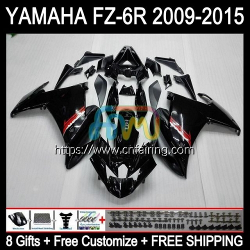 Body Kit For YAMAHA FZ6N FZ6 R FZ 6R 6 R 6N Glossy Black Bodywork FZ6R 09 10 11 12 13 14 15 FZ-6R 2009 2010 2011 2012 2013 2014 2015 Fairing 107HM.50