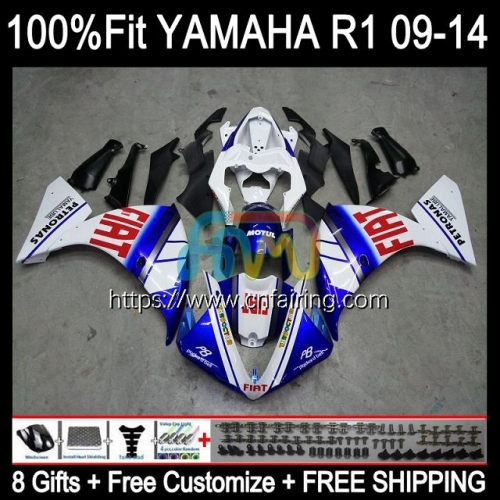 OEM Injection For YAMAHA YZF R 1 1000 CC R1 1000CC 2009 2010 2011 2012 Body YZF1000 C YZF-R1 YZF-1000 YZFR1 FIAT Blue 09 10 11 12 Fairing 108HM.83