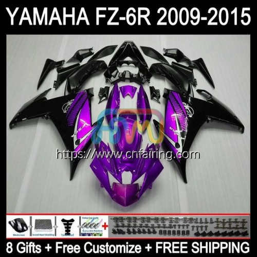 Body For YAMAHA New Purple FZ-6R FZ 6R 6 R 6N 2009 2010 2011 2012 2013 2014 2015 Bodywork FZ6R FZ6N FZ6 R 09 10 11 12 13 14 15 Fairing Kit 107HM.67