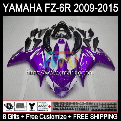 Body For YAMAHA Purple Hot FZ-6R FZ 6R 6 R 6N 2009 2010 2011 2012 2013 2014 2015 Bodywork FZ6R FZ6N FZ6 R 09 10 11 12 13 14 15 Fairing Kit 107HM.74
