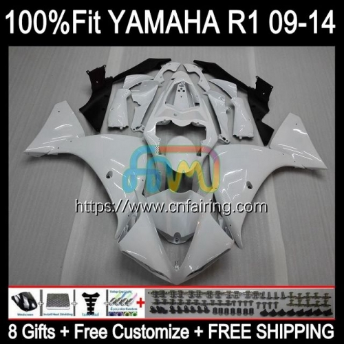 Injection Mold For YAMAHA YZF R1 1000CC 13-14 YZF-1000 YZF R 1 1000 CC Body YZFR1 13 14 YZF1000 C YZF-R1 White black 2013 2014 OEM Fairings 109HM.62