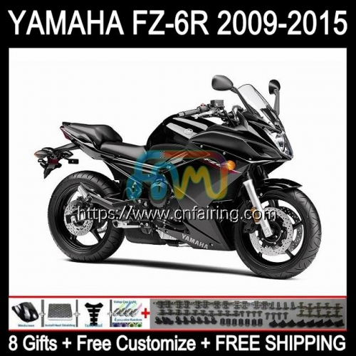 Body Kit For YAMAHA FZ6N FZ6 R FZ 6R 6 R 6N Bodywork FZ6R 09 10 11 12 13 14 15 FZ-6R ALL Black 2009 2010 2011 2012 2013 2014 2015 Fairing 107HM.28