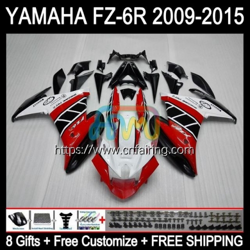 Body For YAMAHA White Red FZ-6R FZ 6R 6 R 6N 2009 2010 2011 2012 2013 2014 2015 Bodywork FZ6R FZ6N FZ6 R 09 10 11 12 13 14 15 Fairing Kit 107HM.52