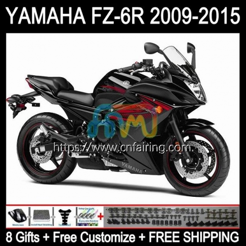 Body Kit For YAMAHA FZ6N Glossy Black FZ6 R FZ 6R 6 R 6N Bodywork FZ6R 09 10 11 12 13 14 15 FZ-6R 2009 2010 2011 2012 2013 2014 2015 Fairing 107HM.9