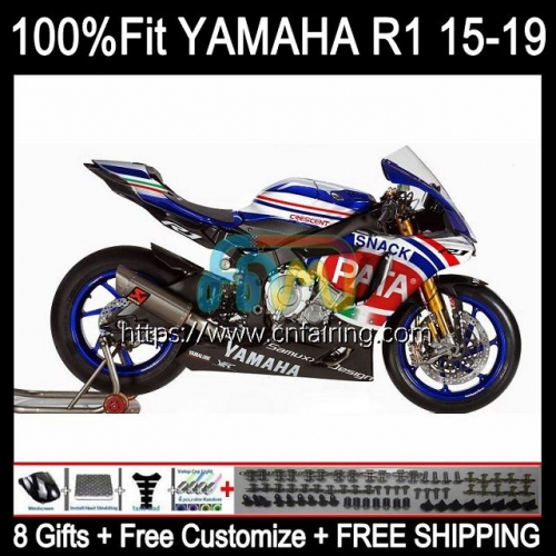 OEM Injection For YAMAHA YZF R PATA Red 1 1000 C R1 1000CC 2015 2016 2017 2018 2019 YZF1000 YZF-R1 YZF-1000 YZFR1 15 16 17 18 19 Fairing 112HM.57