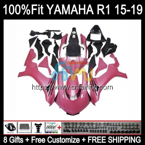 Injection For YAMAHA YZF1000 YZF-R1 YZF R 1 1000 C Light Pink R1 1000CC YZFR1 15 16 17 18 19 YZF-1000 2015 2016 2017 2018 2019 OEM Fairing 112HM.38