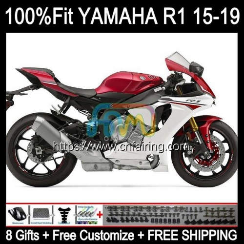 Injection For YAMAHA YZF1000 YZF-R1 YZF R 1 1000 C R1 1000CC YZFR1 15 16 17 18 19 YZF-1000 2015 2016 2017 2018 2019 OEM Fairing Movistar red 112HM.28